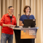 Dr. Julia Schimdt and stroke survivor Danny Wong at Putting Patients First 2026.