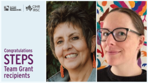 An image shows headshots of the 2026 CIHR STEPS awardees, co-funded by Health Research BC: Lisa Bourque Bearskin and Kate Jongbloed