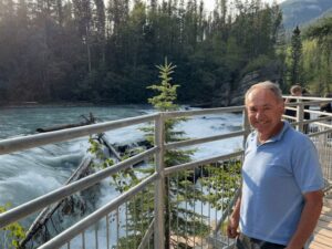 John Shaske enjoys Rearguard Falls Provincial Park on the Fraser River. He says spending time in nature has helped reset his priorities.